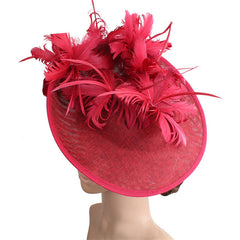 Horse Racing Festival Fashion High-End Top Hat Hair Accessories Aristocratic Ladies Feather Hat Hair Accessories Hairpin