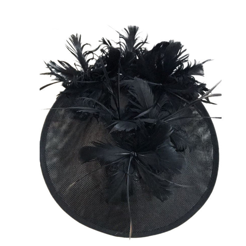 Horse Racing Festival Fashion High-End Top Hat Hair Accessories Aristocratic Ladies Feather Hat Hair Accessories Hairpin