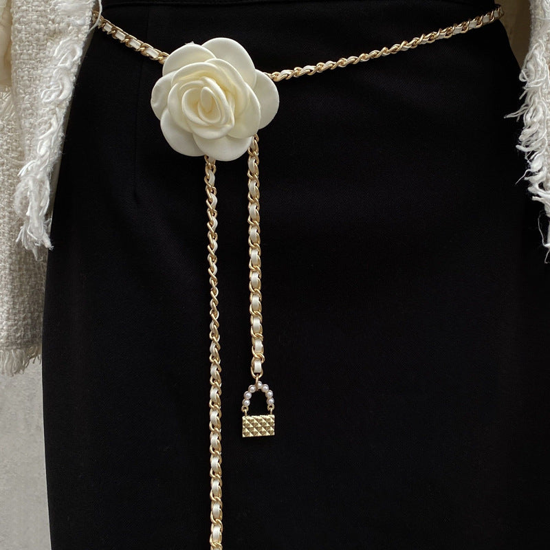 Camellia Woven Waist Chain Accessories Women